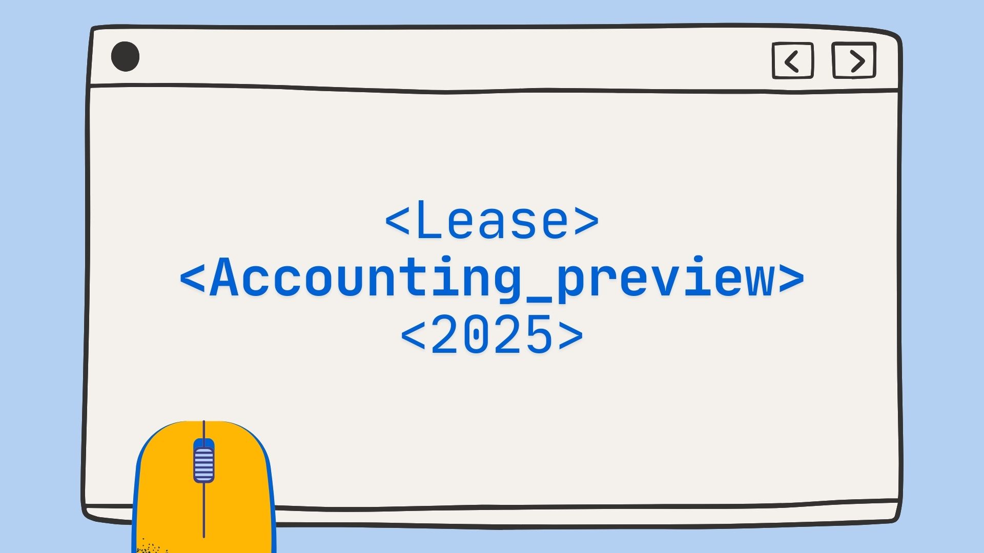 Illustration of 2025 accounting trends featuring icons for automation, sustainability, real-time reporting, and global operations, representing the future of lease accounting